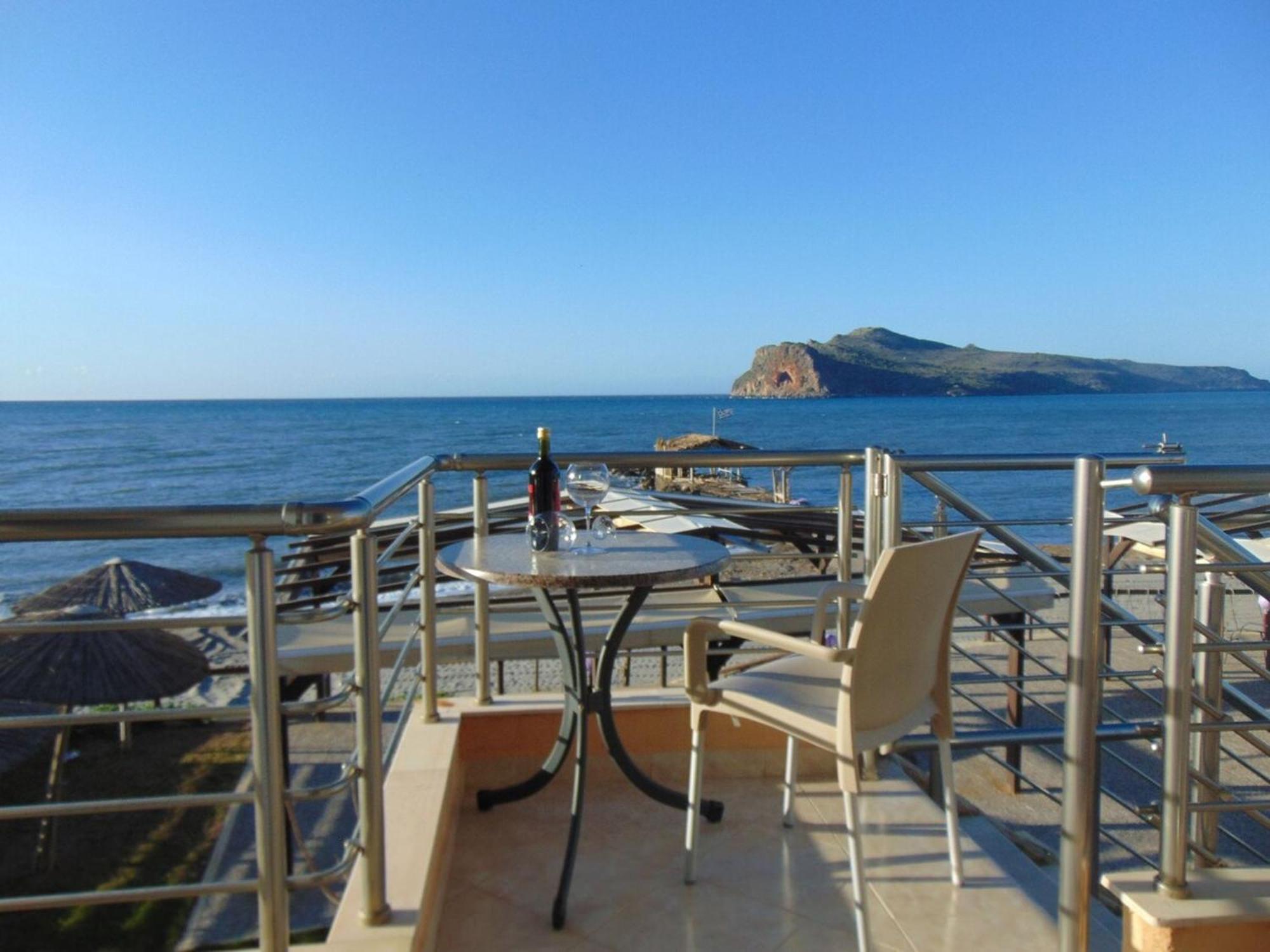 Comfy Beachfront Litinas Casa With Seaview خانيا المظهر الخارجي الصورة